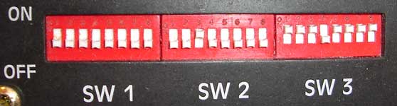 SW1: OFF OFF OFF OFF OFF OFF OFF OFF, SW2: OFF OFF ON OFF OFF OFF OFF OFF, SW3: ON ON ON OFF ON ON ON ON