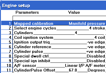 Autronic Engine Setup