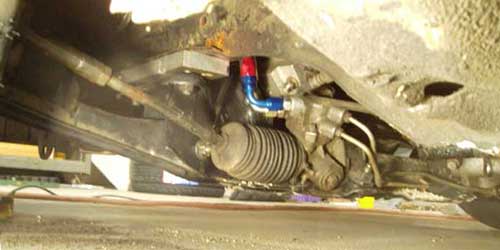 The control arms pointed up at pretty steep angles.